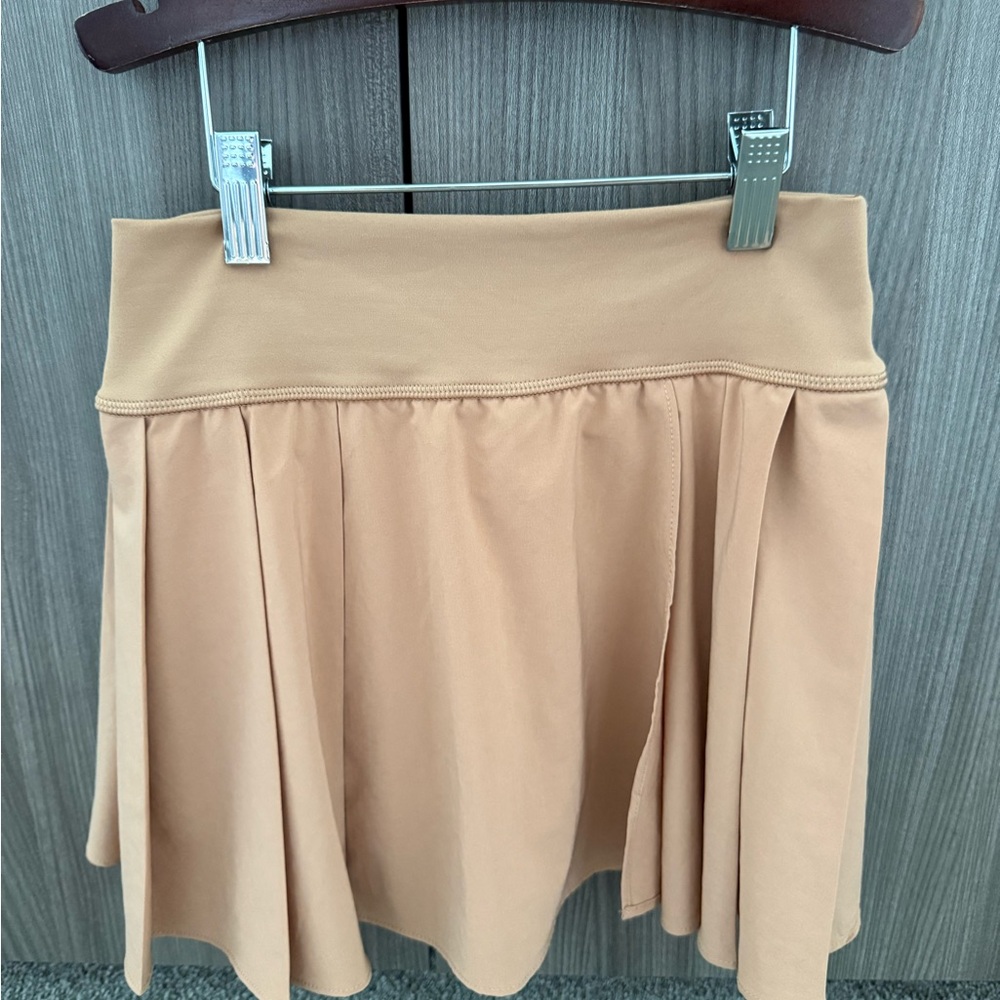 Aerie Tan Lined Athletic Skirt